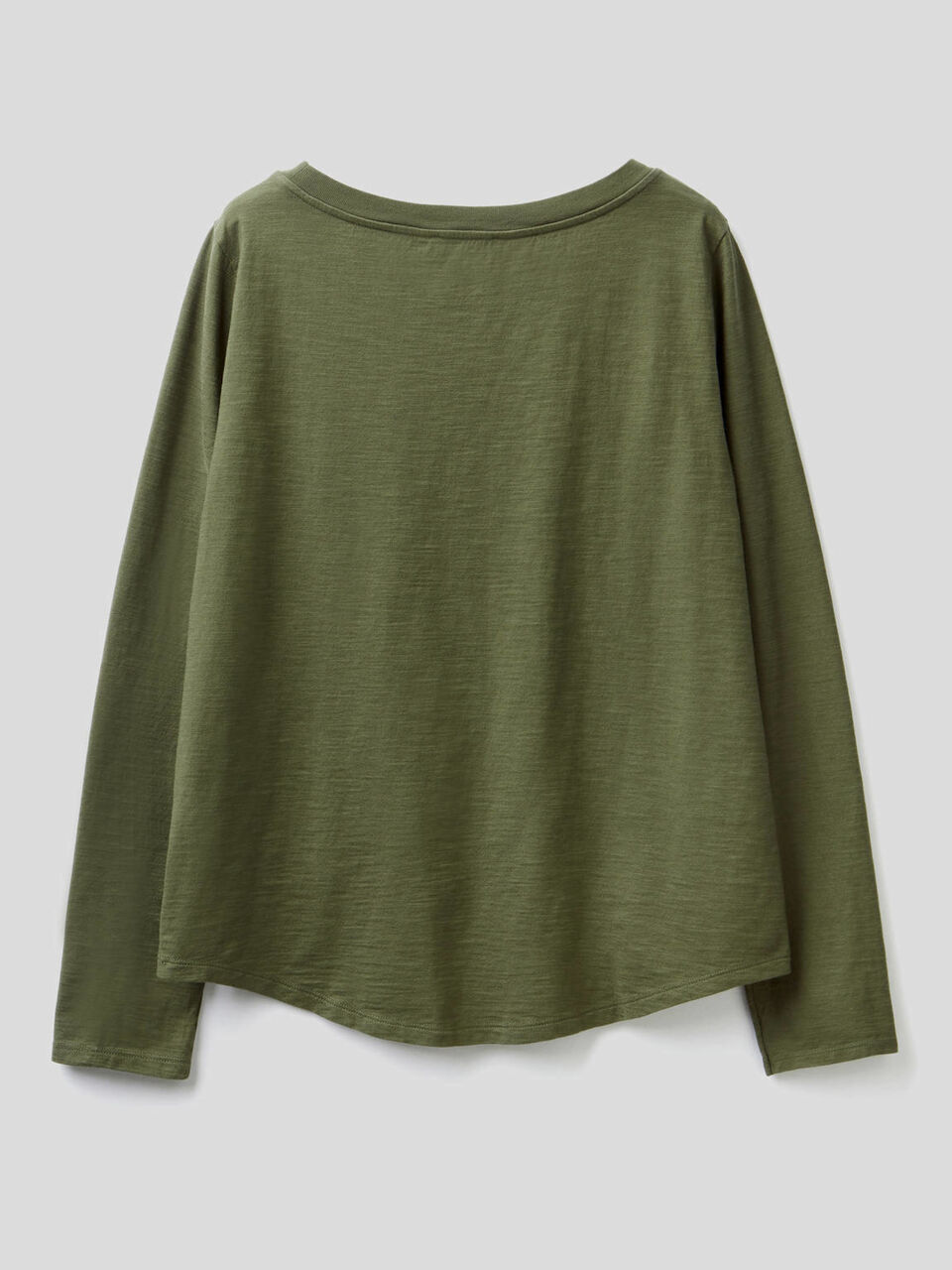 T-shirt manches longues en pur coton image number 2