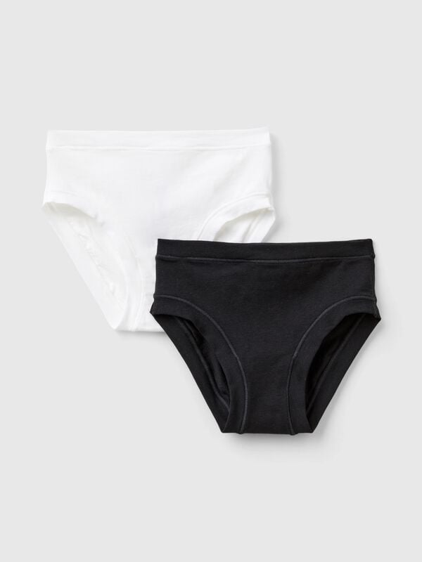 Deux culottes en coton super stretch Filles