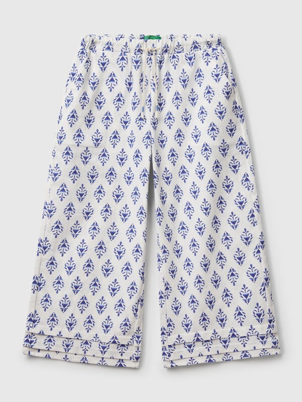 Pantalon à motifs avec jambe large Filles