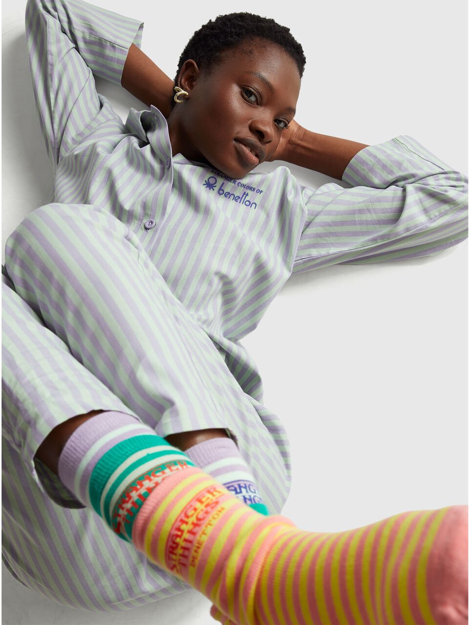 PYJAMA(JACKET+TROUSE Femme image number null