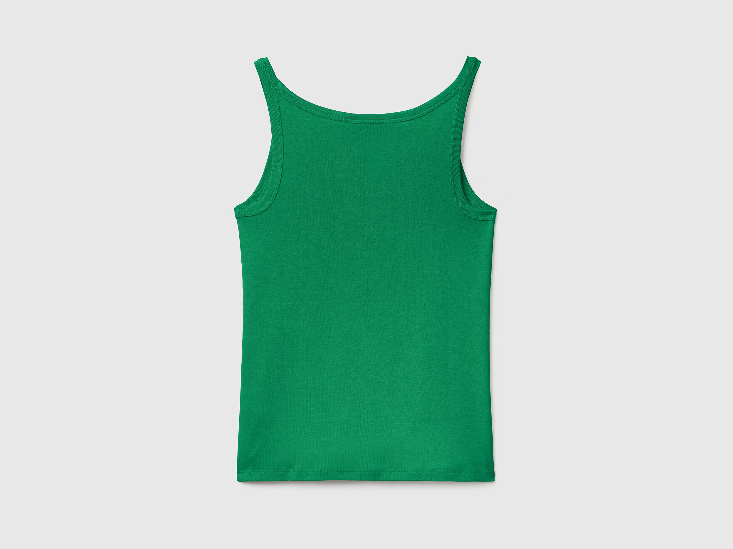 D bardeur vert en pur coton Vert Benetton