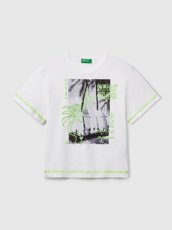 T-shirt à détails fluo Garçon