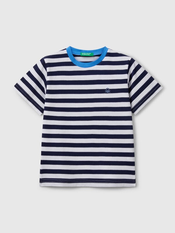 T-shirt rayé 100% coton Garçon