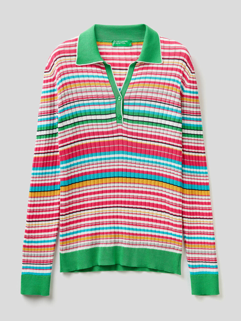 Polo multicolore en 100% coton image number 1
