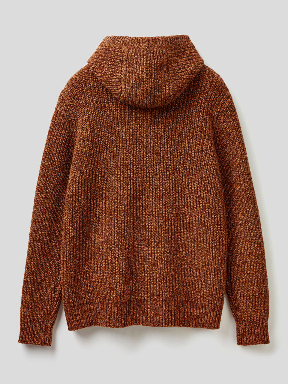 Pull en laine Shetland à capuche image number 2