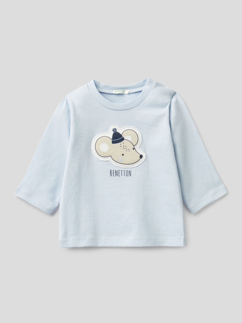 T-shirt manches longues en coton bio image number 1