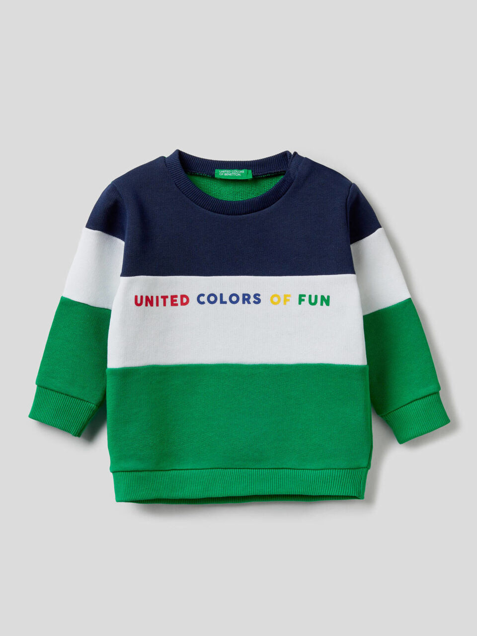 Sweat color block en coton bio image number 1