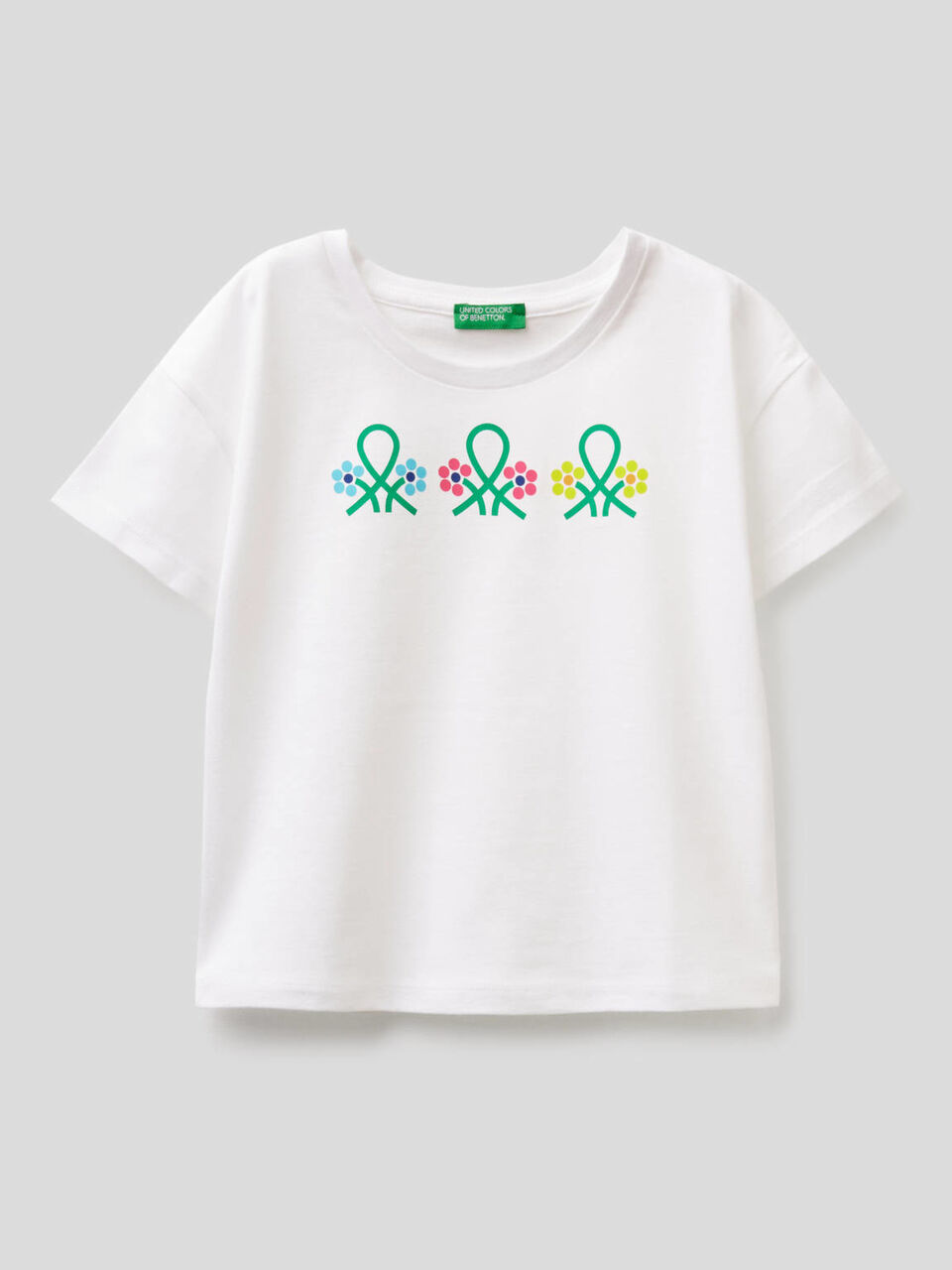 T-shirt coupe boxy en pur coton image number 1