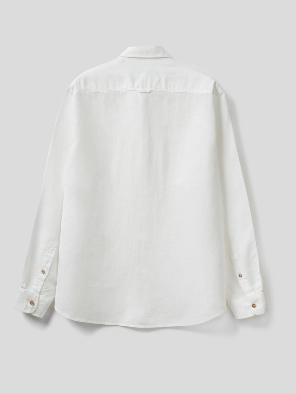 Chemise coupe regular en mélange de coton et lin image number 2