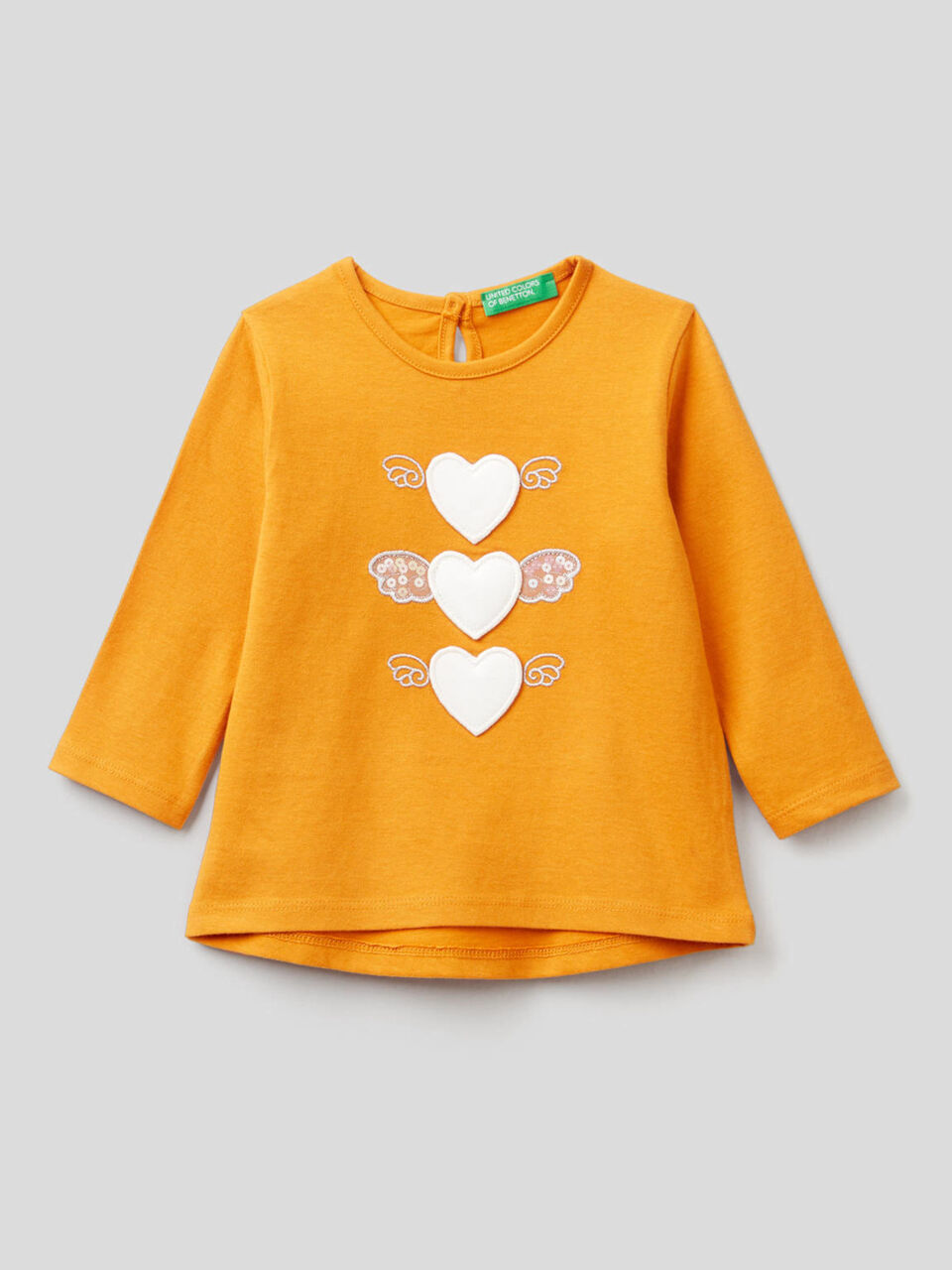T-shirt en coton bio avec applications image number 1