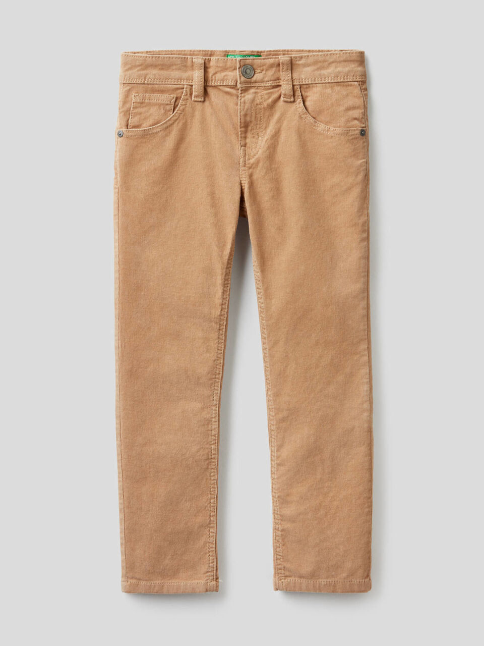 Pantalon coupe slim en velours stretch image number 1