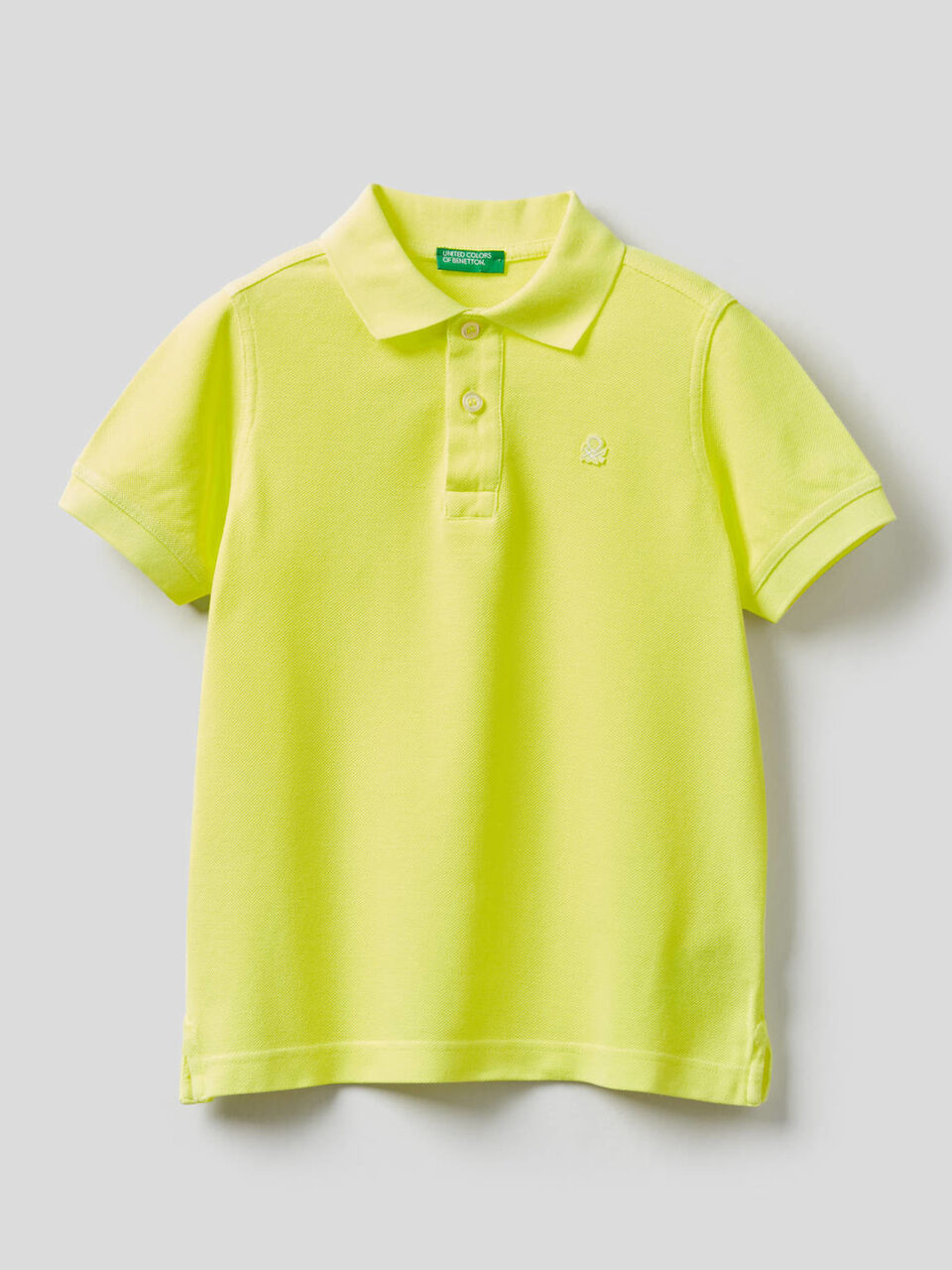 Polo fluo en pur coton image number 1