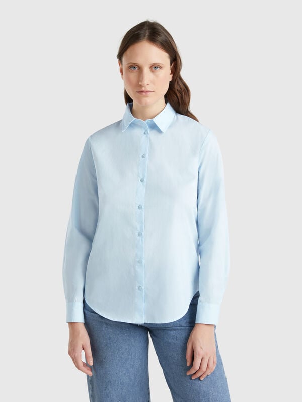 Chemise en coton coupe classique Femme