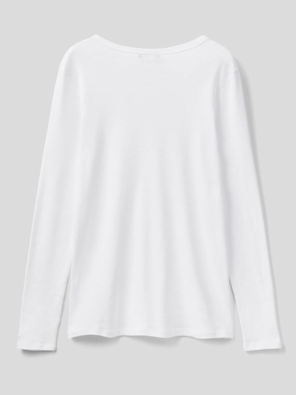 T-shirt à manches longues en pur coton image number 2