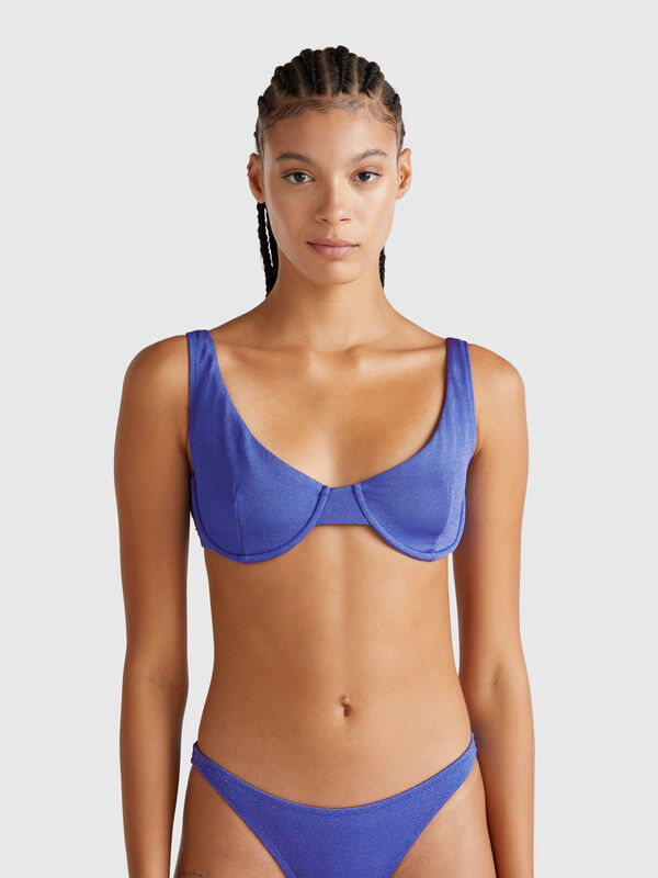 Soutien-gorge de maillot de bain avec lurex Femme