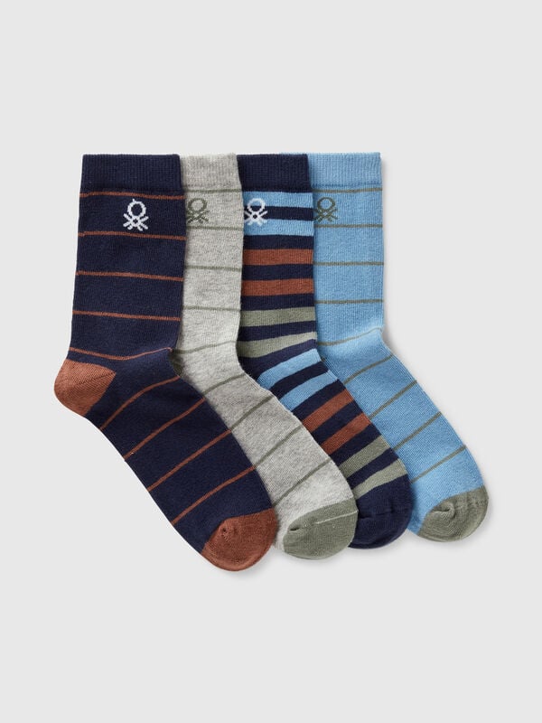 Quatre paires de chaussettes à motifs Garçon