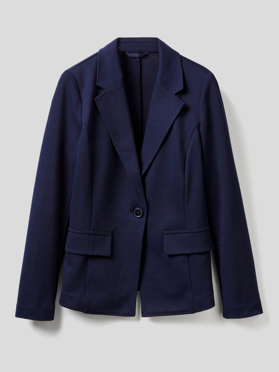 Blazer en coton mélangé stretch image number 1