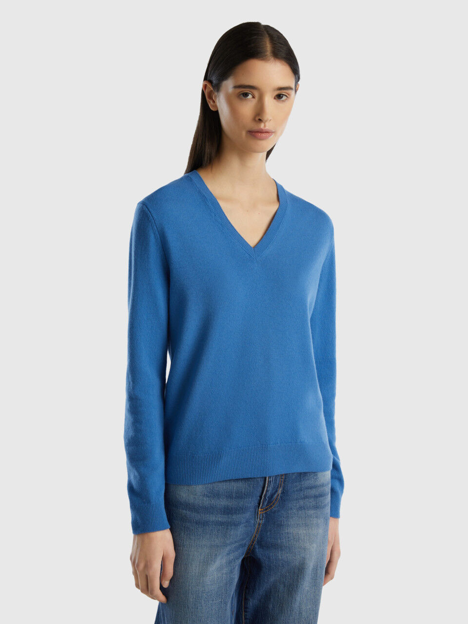 Benetton pull femme shop col v