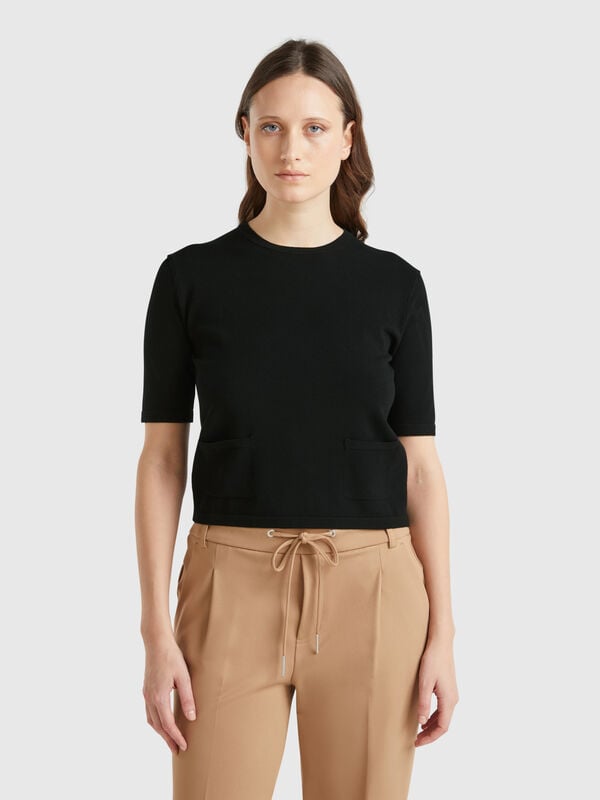 Pull à manches courtes Femme