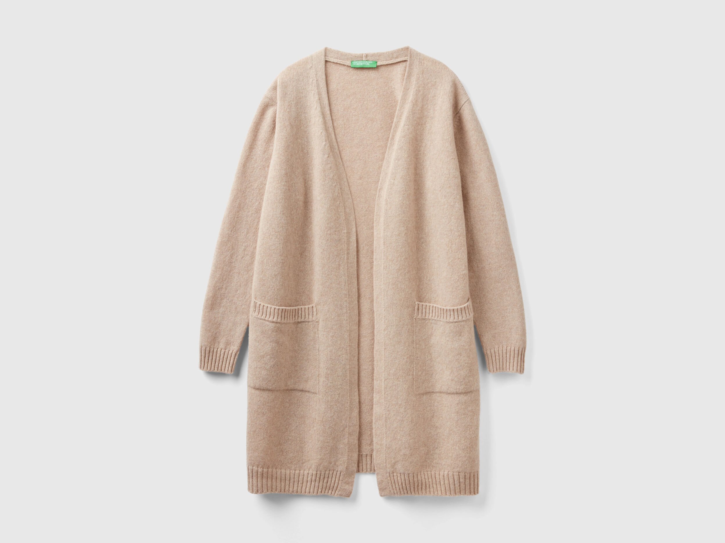 Long gilet laine clearance