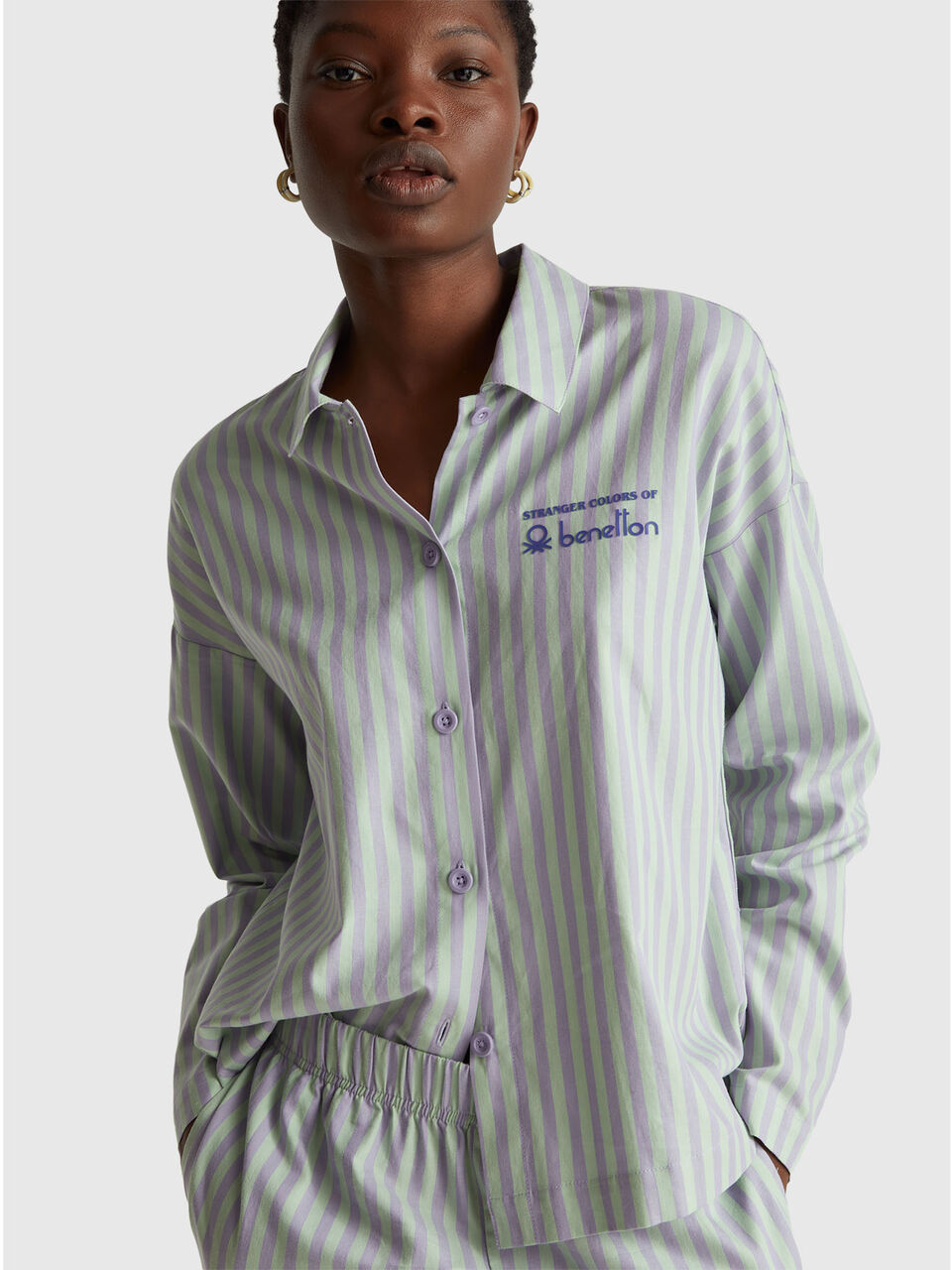 PYJAMA(JACKET+TROUSE Femme image number null