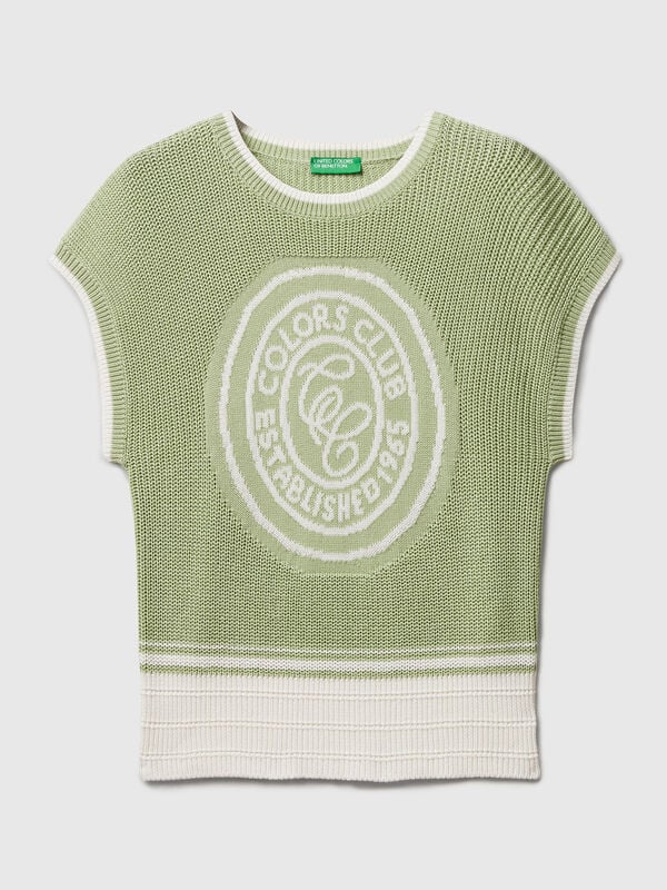 Gilet avec incrustation Femme