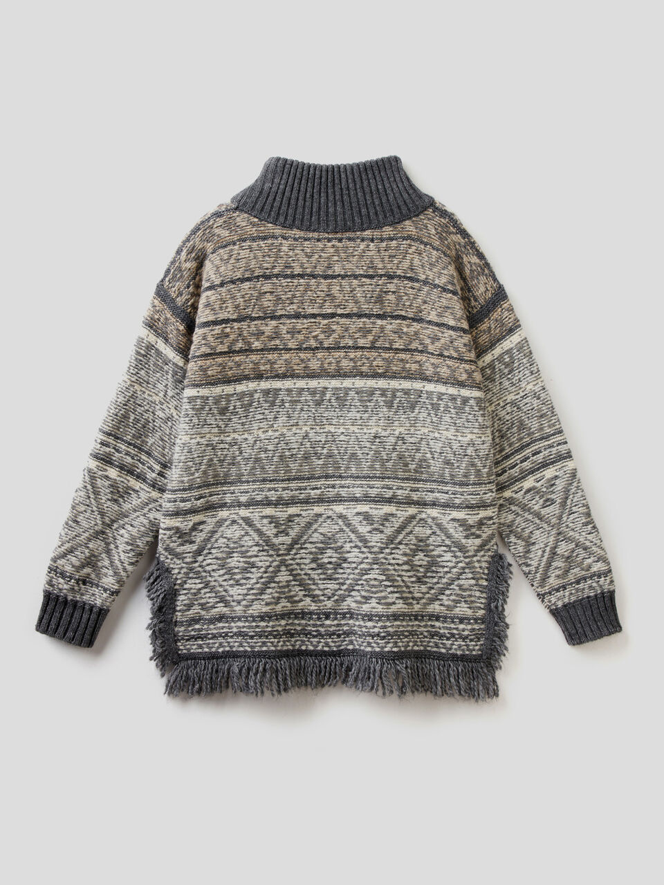 Pull réversible en maille jacquard image number 2
