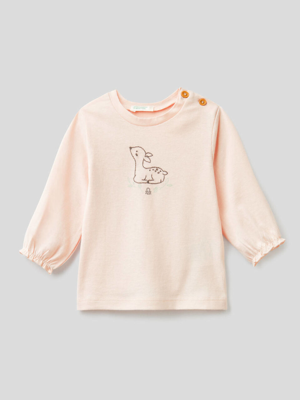 T-shirt manches longues en coton bio image number 1