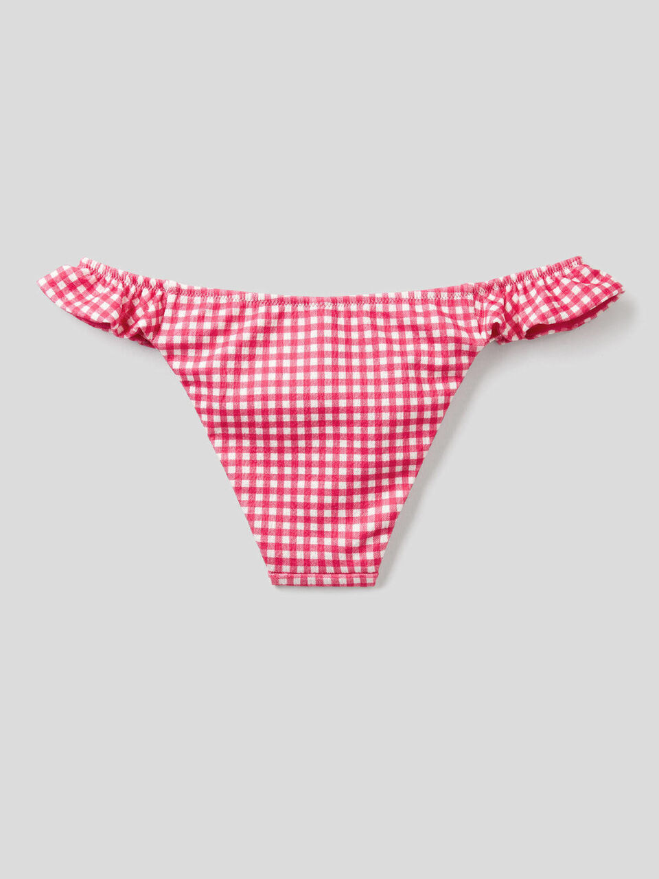 Slip de bain à motifs avec petits volants image number 2