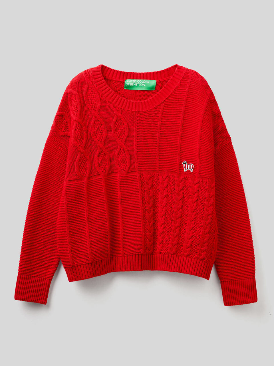 Pull texturé en 100% coton image number 1
