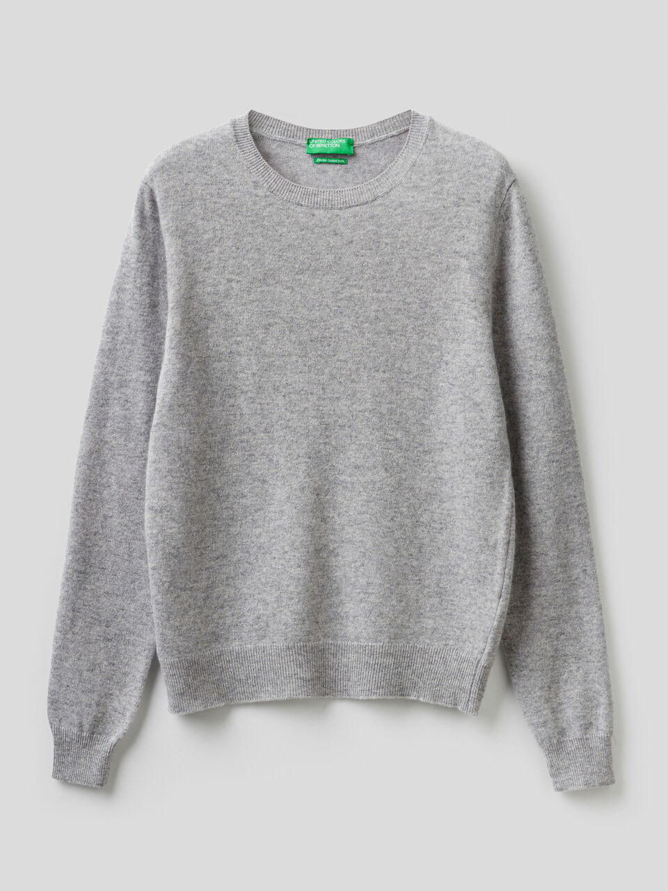 Pull col rond en pure laine vierge image number 1