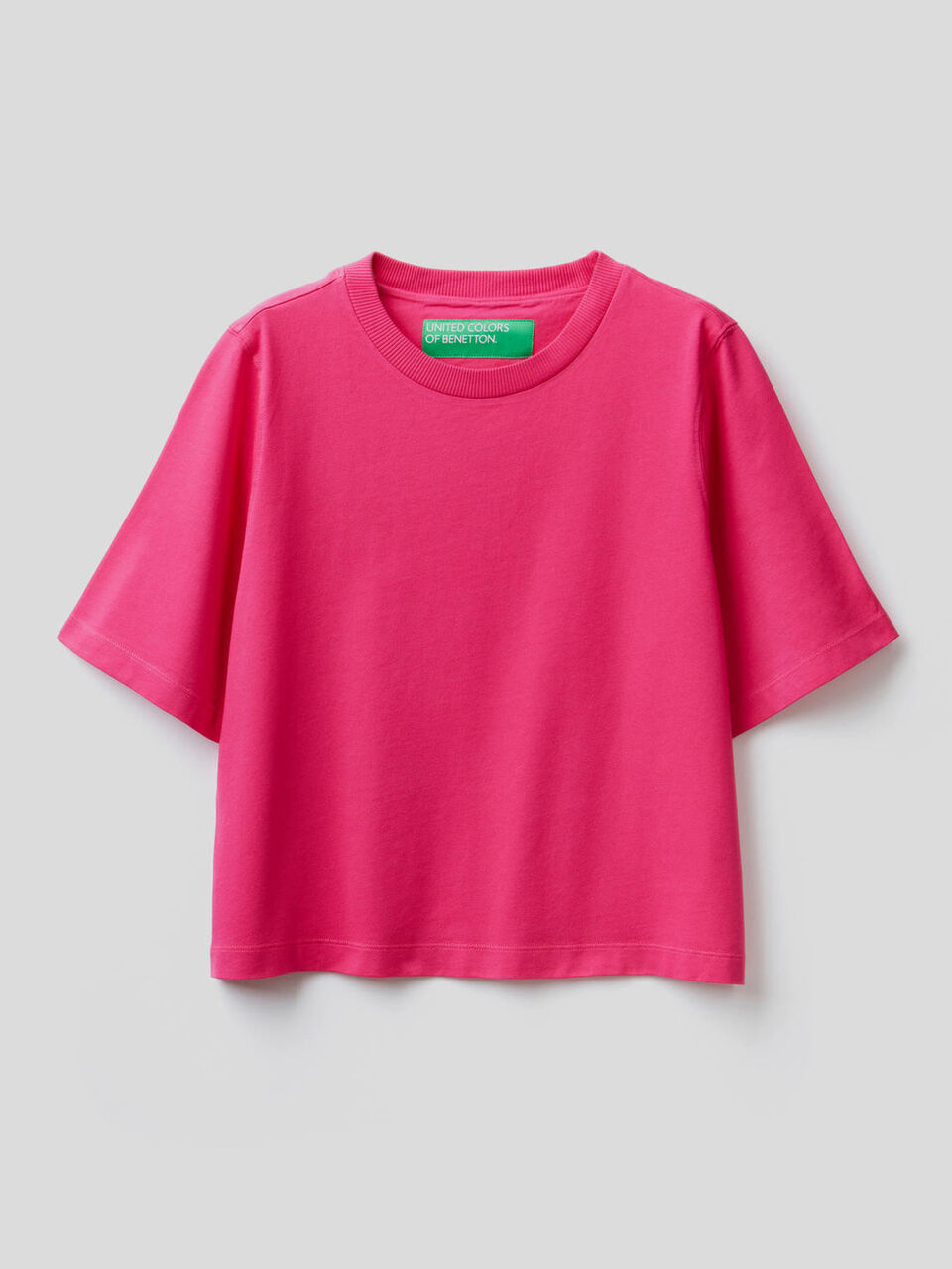 T-shirt coupe boxy 100% coton image number 1