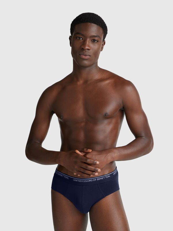 Slip en coton extensible Homme