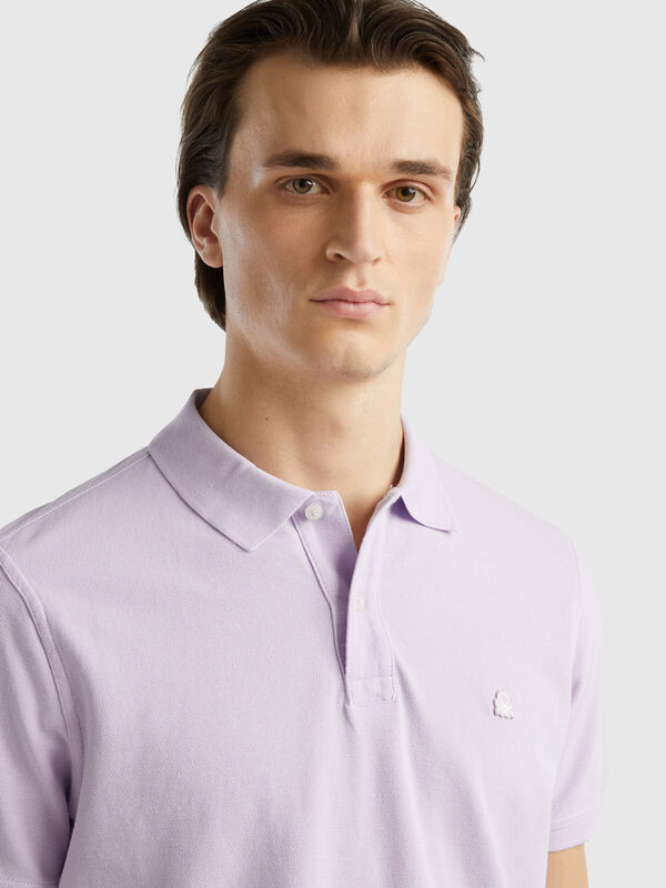Polo coupe regular lilas Homme