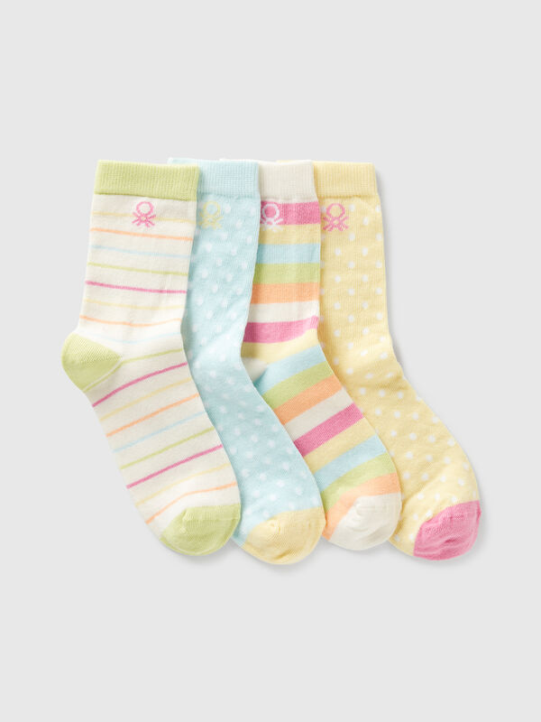 Quatre paires de chaussettes à motifs Garçon