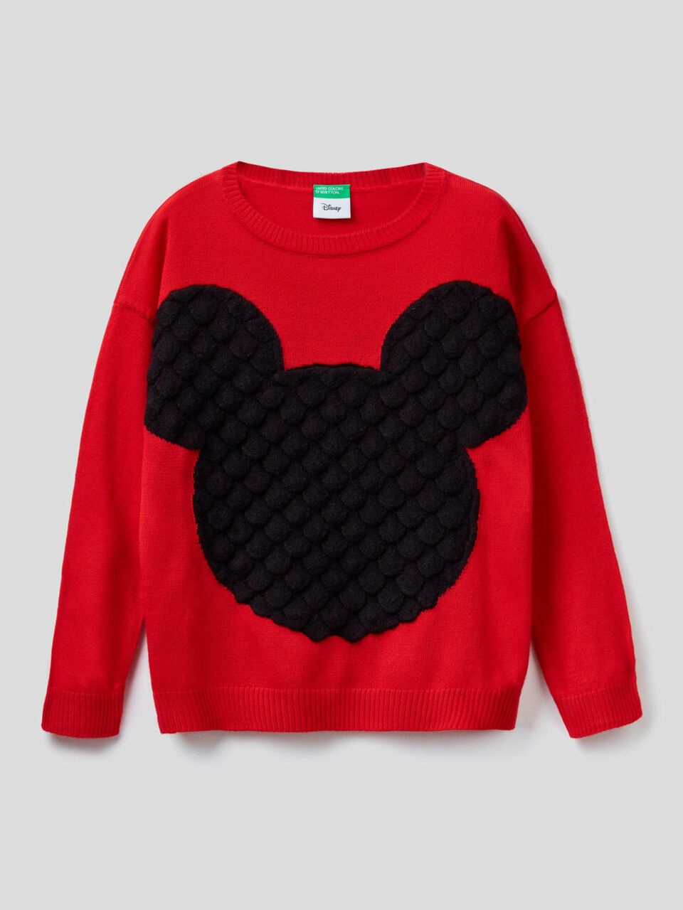 Pull à intarsia Mickey en relief image number 1