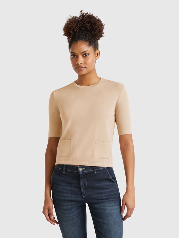 Pull à manches courtes Femme