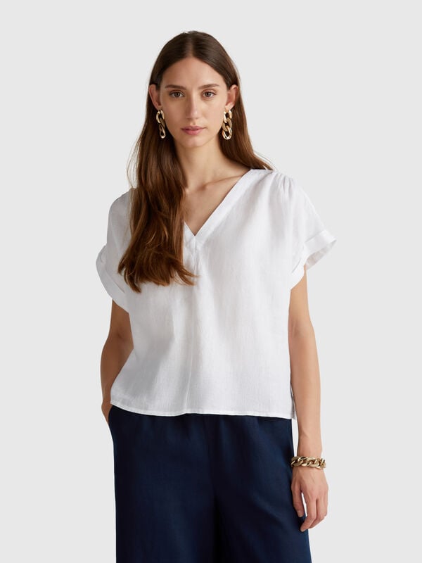 Chemisier pur lin Femme