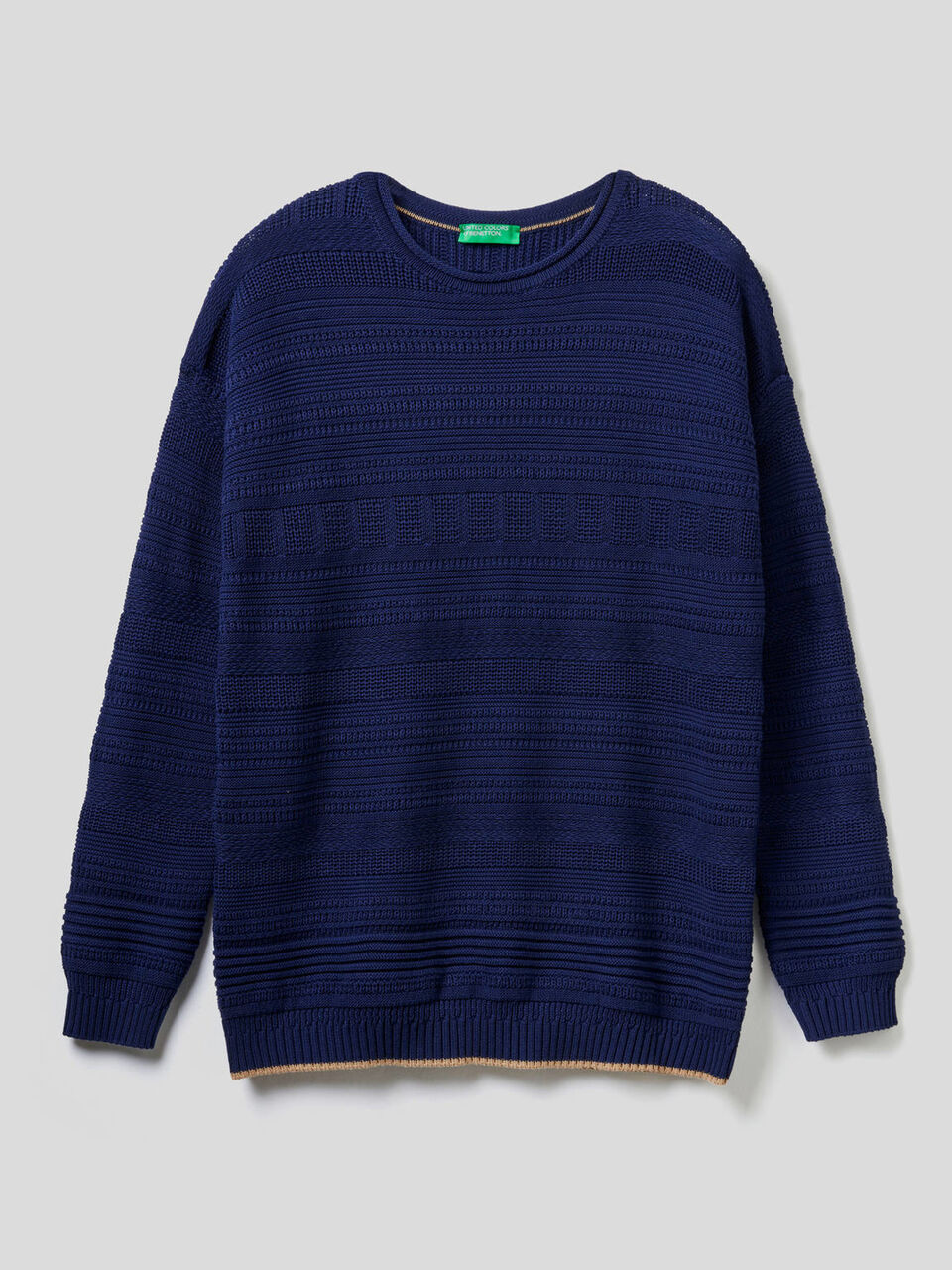 Pull texturé en 100% coton image number 1