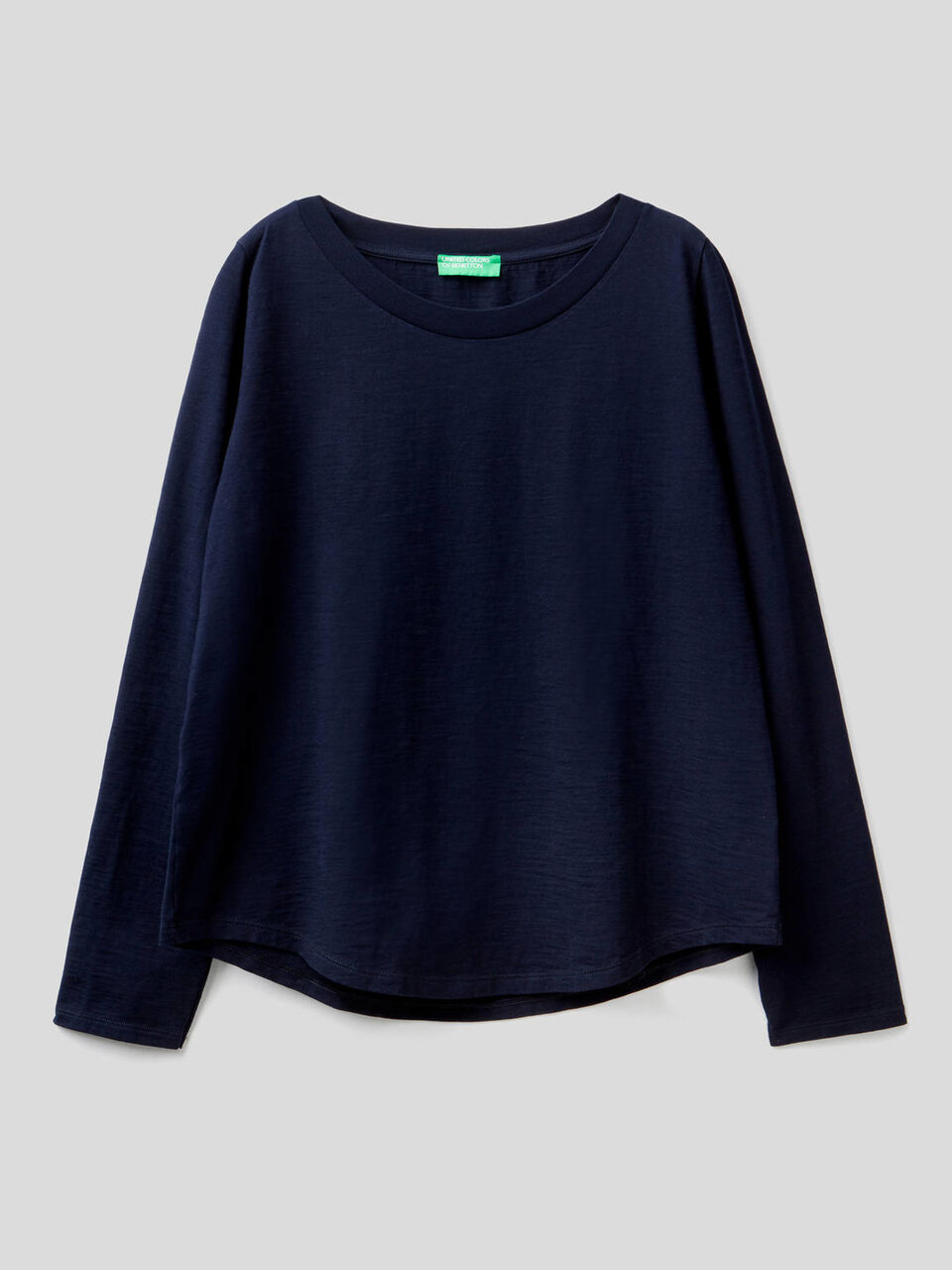 T-shirt manches longues en pur coton image number 1