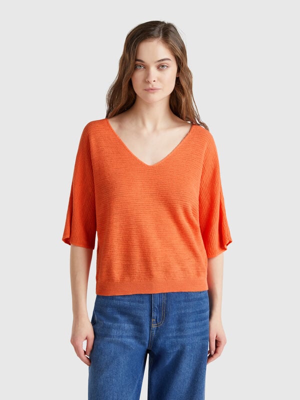 Pull court réversible Femme