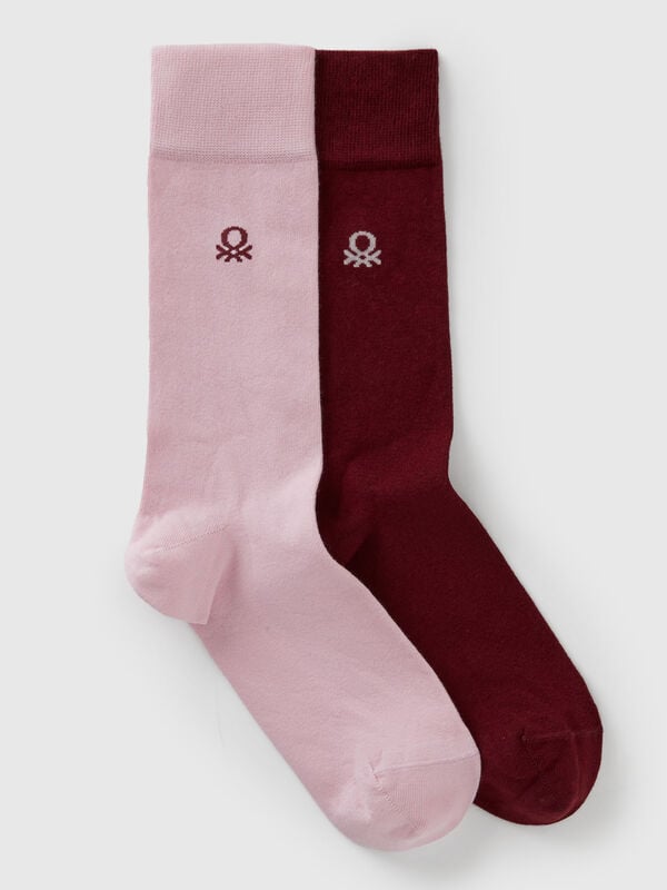 Deux paires de chaussettes hautes