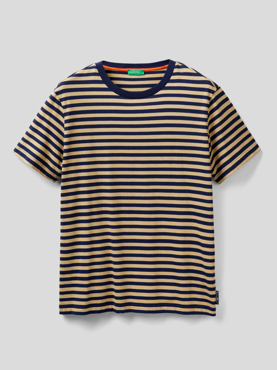 T-shirt à rayures en 100% coton bio image number 1