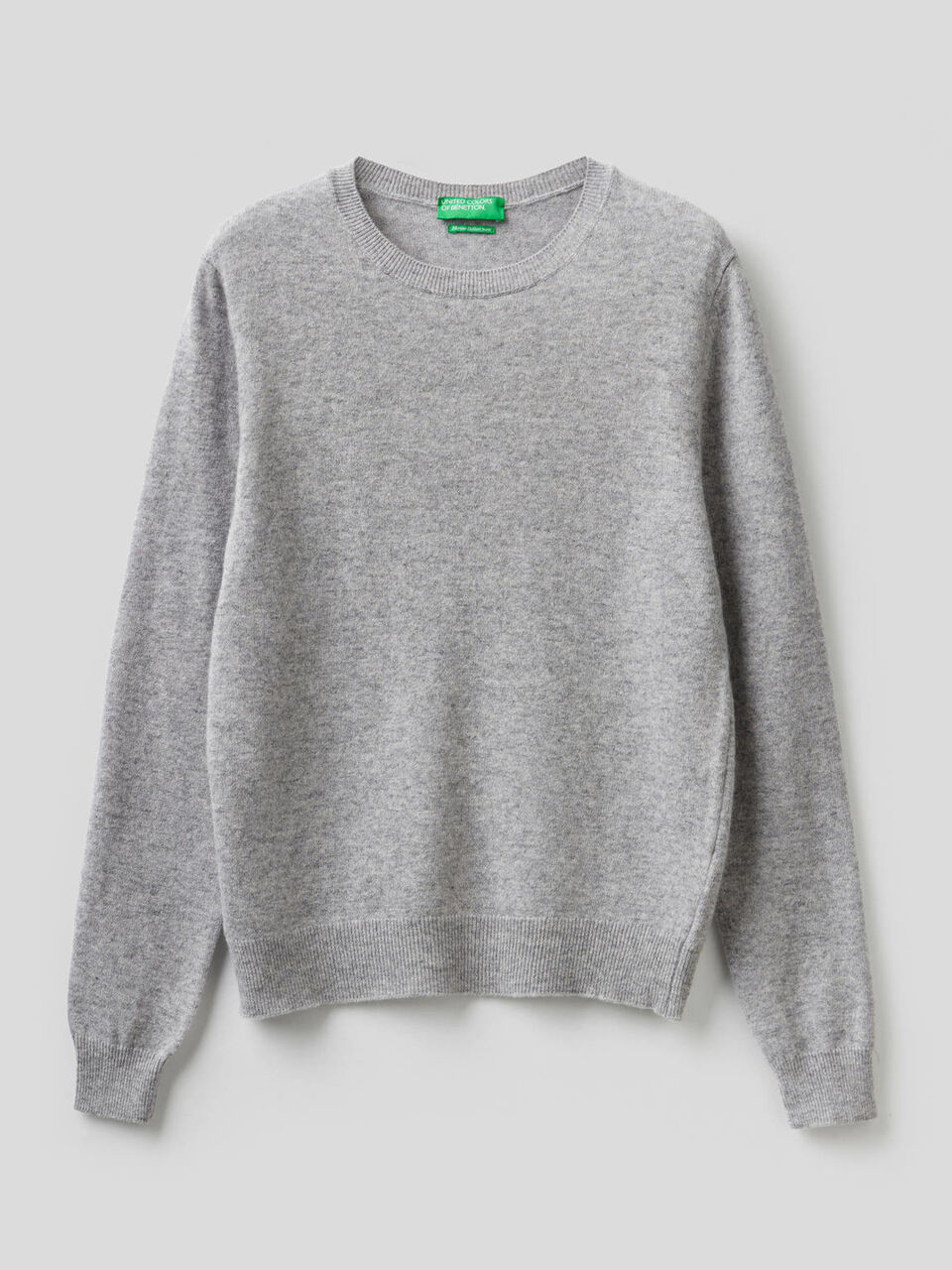 Pull col rond en pure laine vierge image number 1