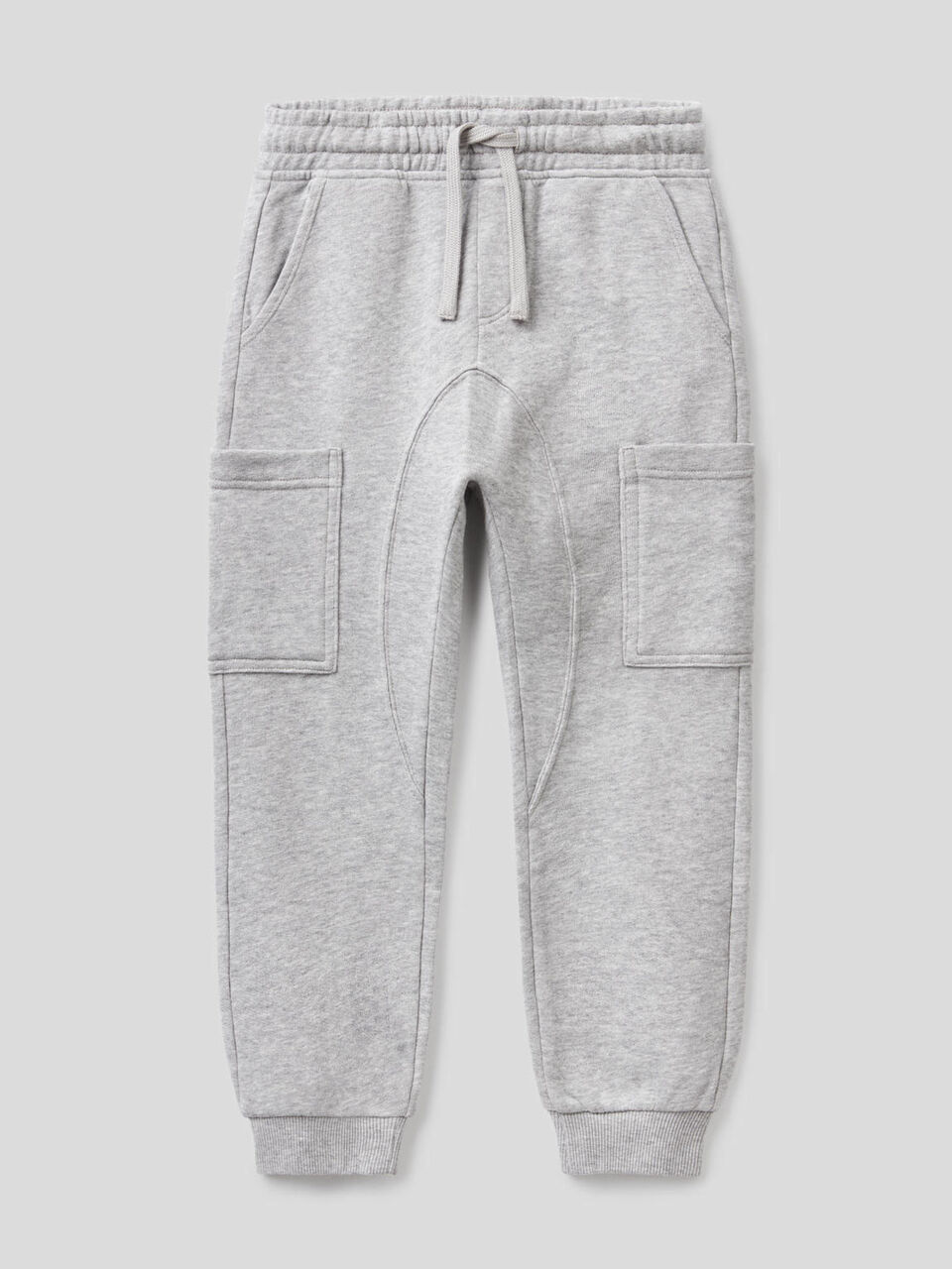 Pantalon cargo en molleton de pur coton image number 1