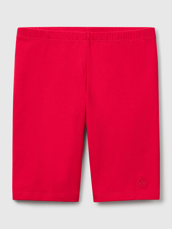Legging court en coton stretch Filles