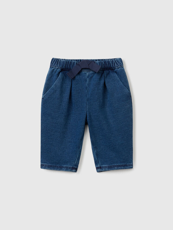 Pantalon à cordon de serrage effet denim Naissancede