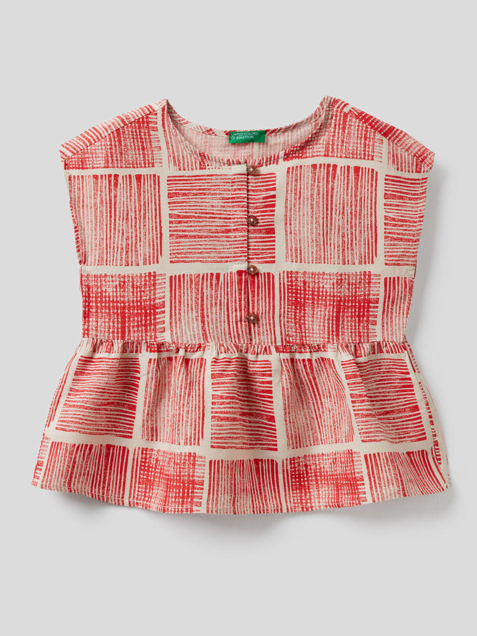 Blouse imprimée à manches courtes image number 1