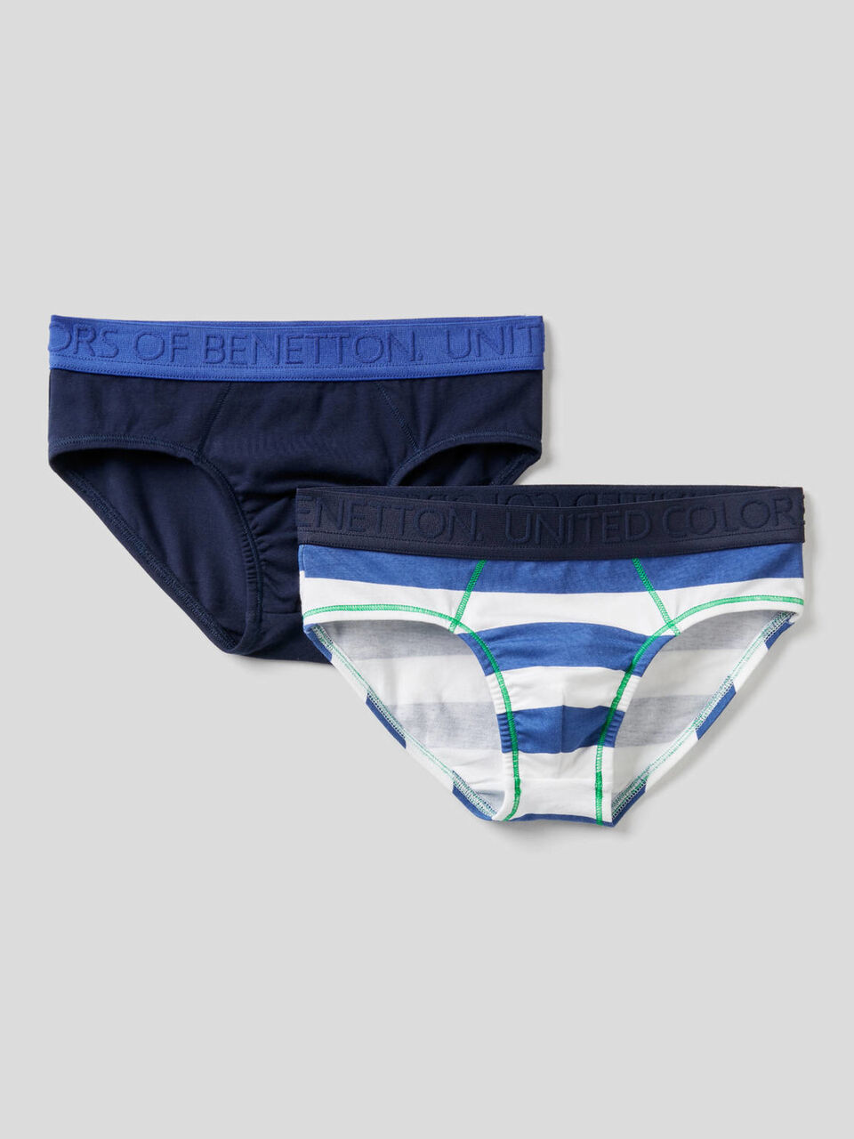 Deux slips en coton stretch image number 1