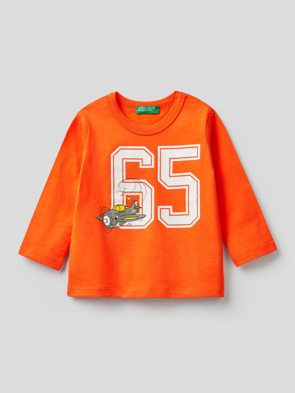 T-shirt manches longues en coton bio image number 1